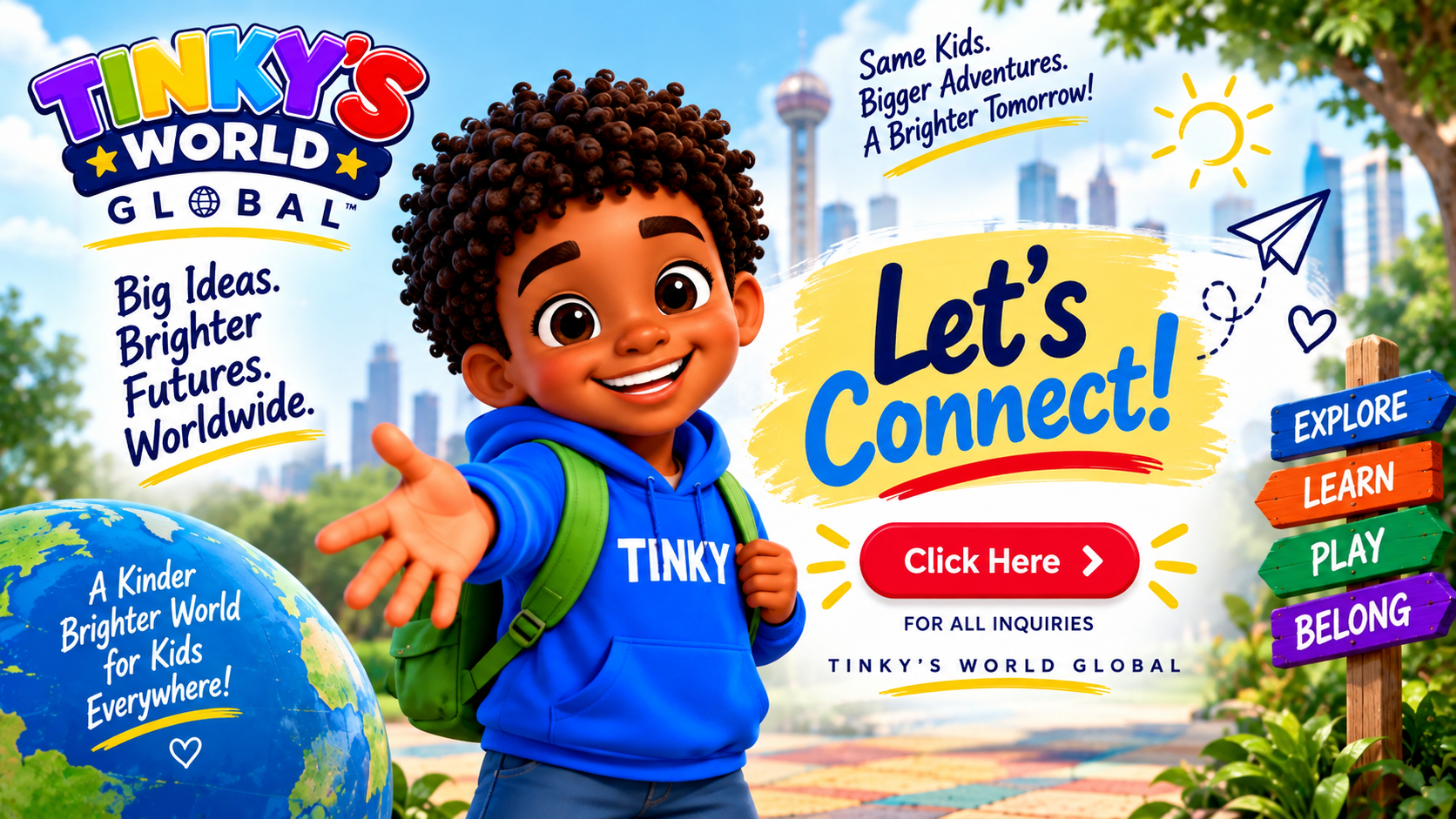 Tinky inviting families around the world to connect